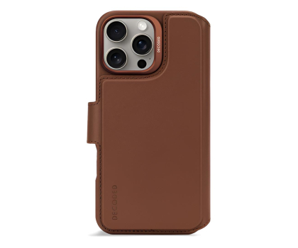 Etui / obudowa na smartfona Decoded Leather Detachable Wallet iPhone 16 Pro Max MagSafe tan